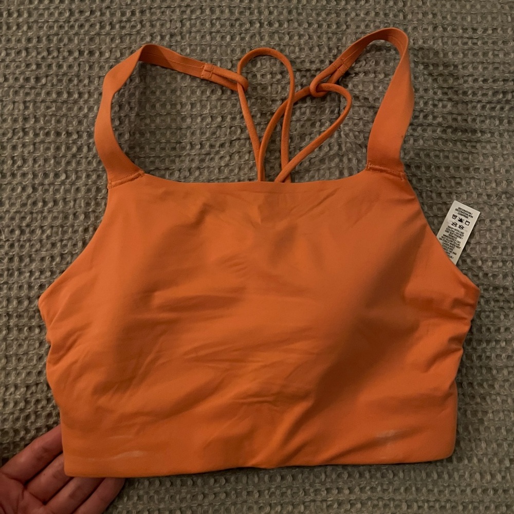 Orange Nike Sports Bra